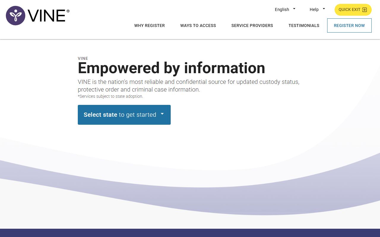 VINELink custody notification portal for Lorain County released inmates