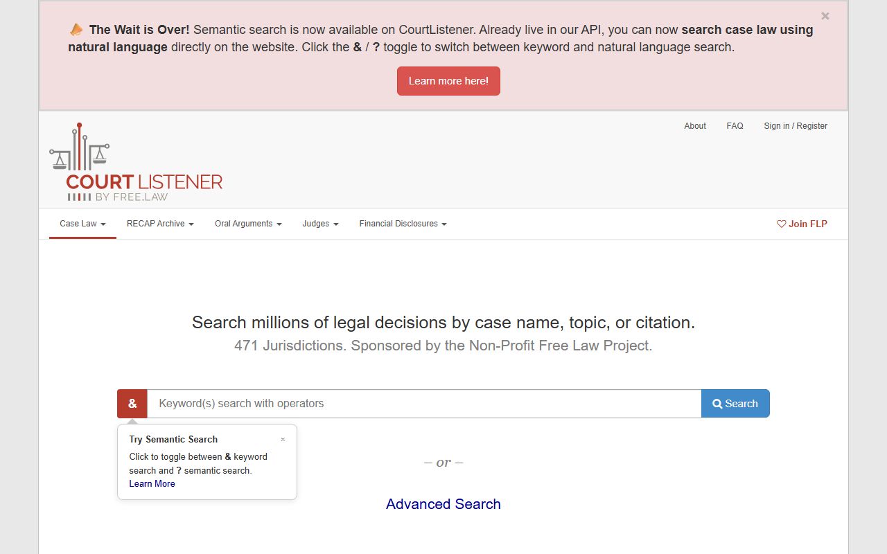 CourtListener federal docket resource for Lorain County released inmate cases