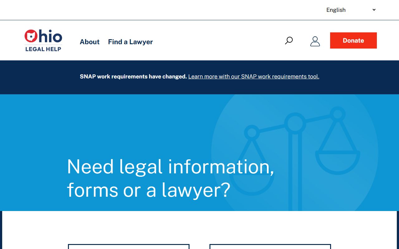 Ohio Legal Help self-help resource for Lorain County court records and cases