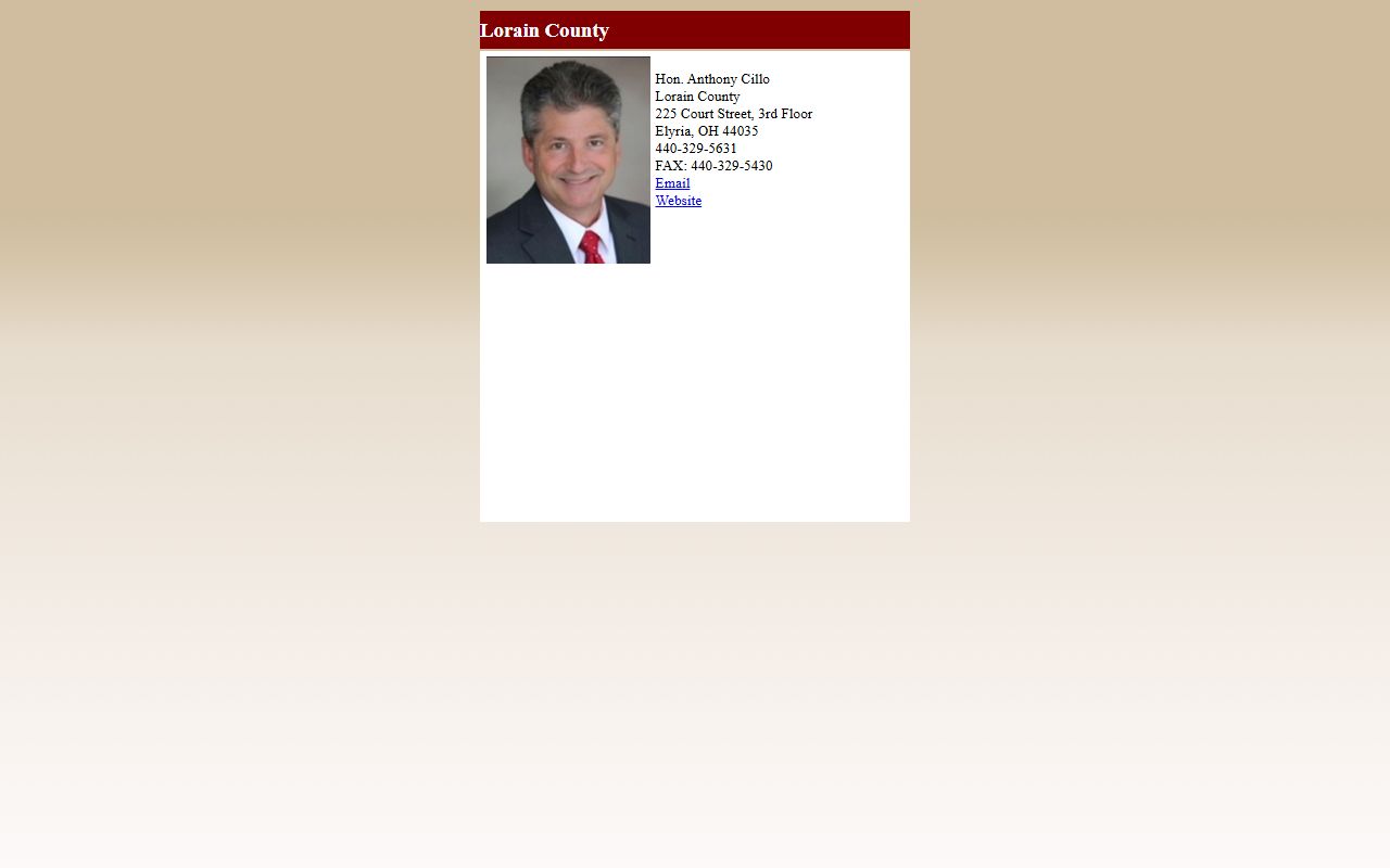 Lorain County prosecutor listing tied to jail population and justice planning
