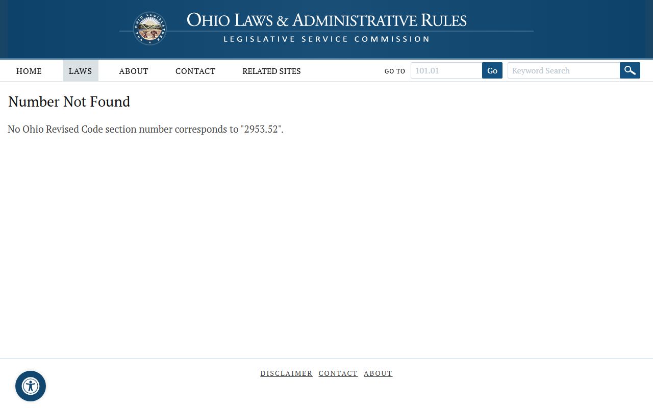 Ohio Revised Code 2953.52 sealing of dismissed and not guilty Lorain County criminal records